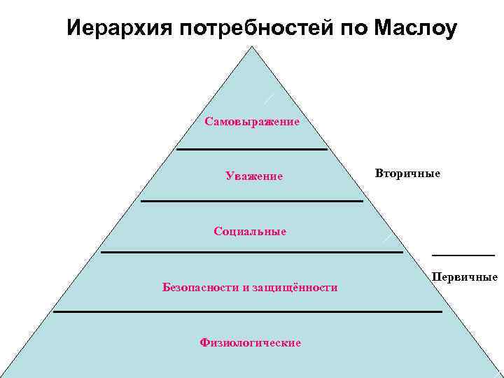 Пирамида потребностей человека по маслоу: 7 основных уровней