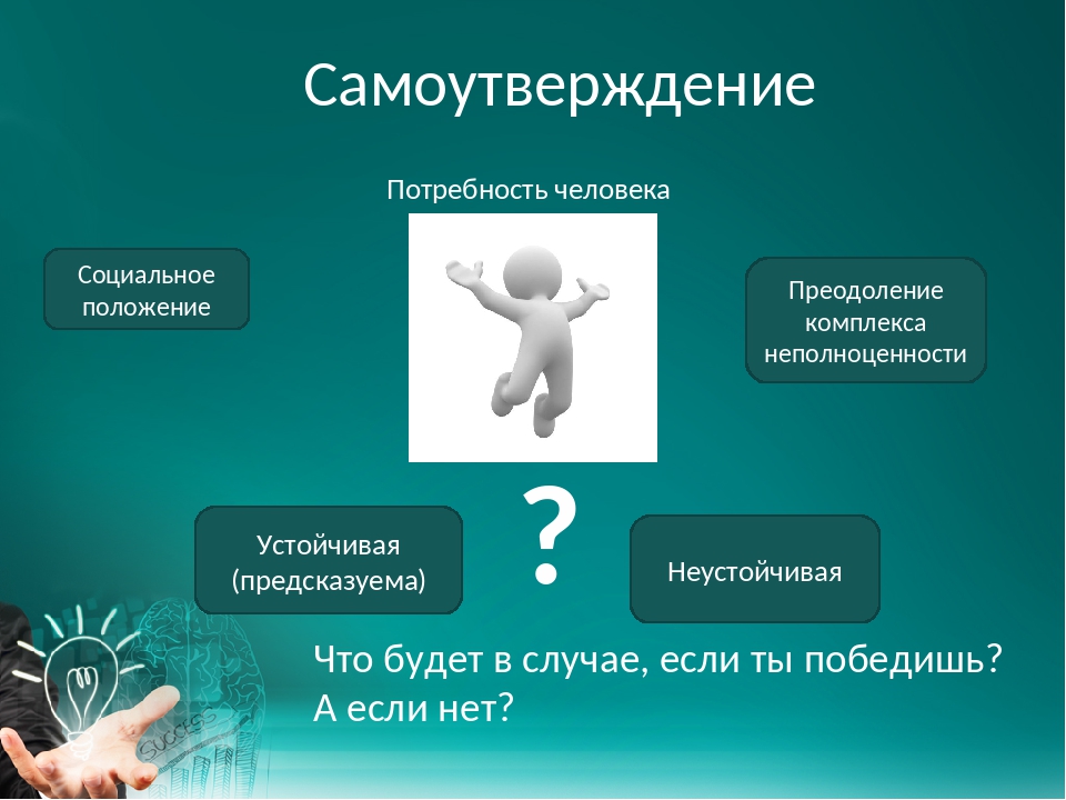 Самоутверждаться - это... краткое определение, понятие, методы и средства - psychbook.ru